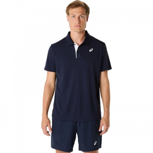 Polo Asics Court Azul Medianoche Polo Asics Court Azul Medianoche