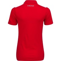Polo Head Club 22 Blanco Rojo Mujer