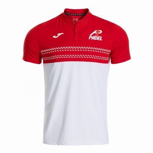 Polo Joma A1 Padel Blanco Rojo Polo Joma A1 Padel Blanco Rojo