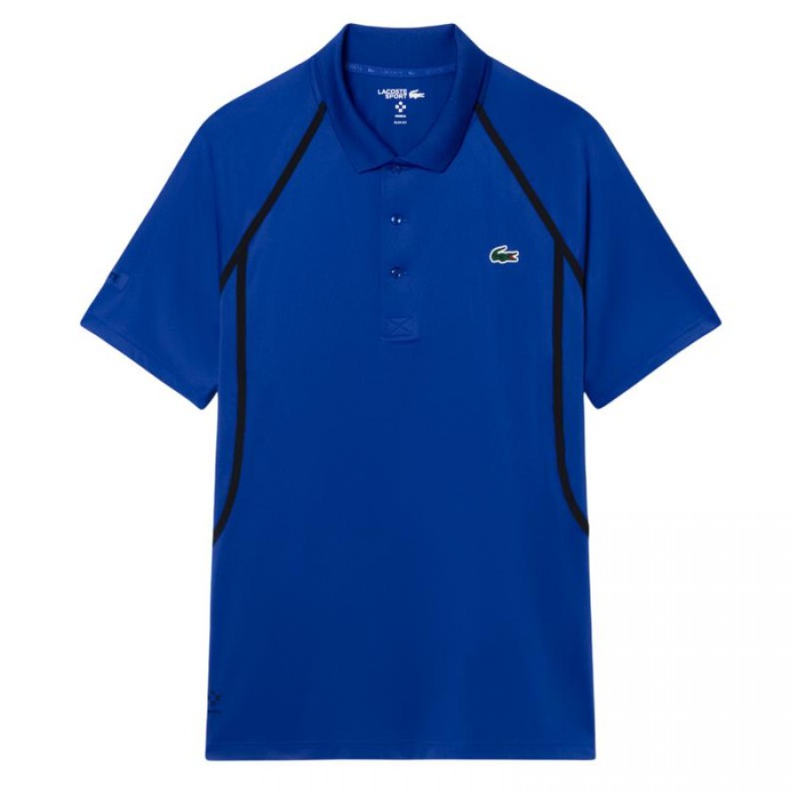 Lacoste Daniil Medvedev polo bleu cobalt