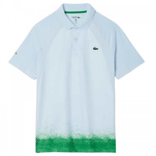 Polo Lacoste Daniil Medvedev Ultra Dry Azul Claro Verde Polo Lacoste Daniil Medvedev Ultra Dry Azul Claro Verde
