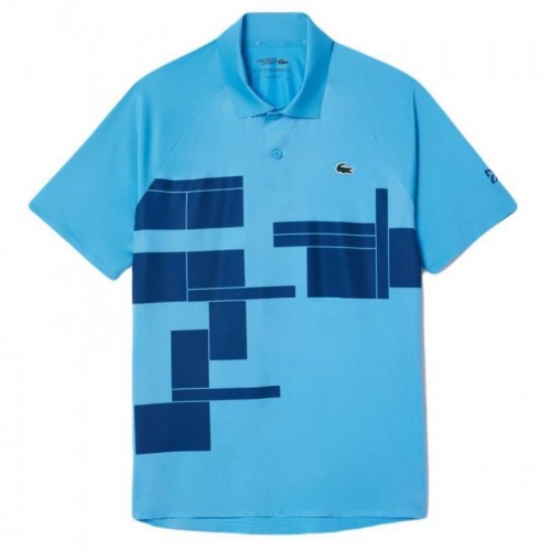 Polo Lacoste Novak Djokovic Ultra Dry Azul Polo Lacoste Novak Djokovic Ultra Dry Azul