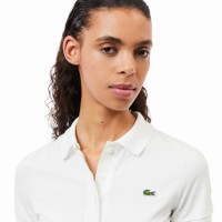 Polo Lacoste Pique Bianco Donna  Offerta + Economico
