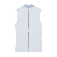 Polo Lacoste Sleeveless Ultra Dry Azul Claro Mujer