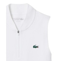 Polo Lacoste Sleeveless Ultra Dry Blanco Mujer