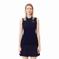 Polo Lacoste Ultra Dry Azul Marino Mujer  Oferta + Barato