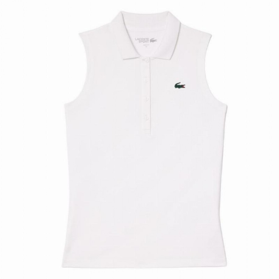 Polo Lacoste Ultra Dry White Donna  Offerta + Economico