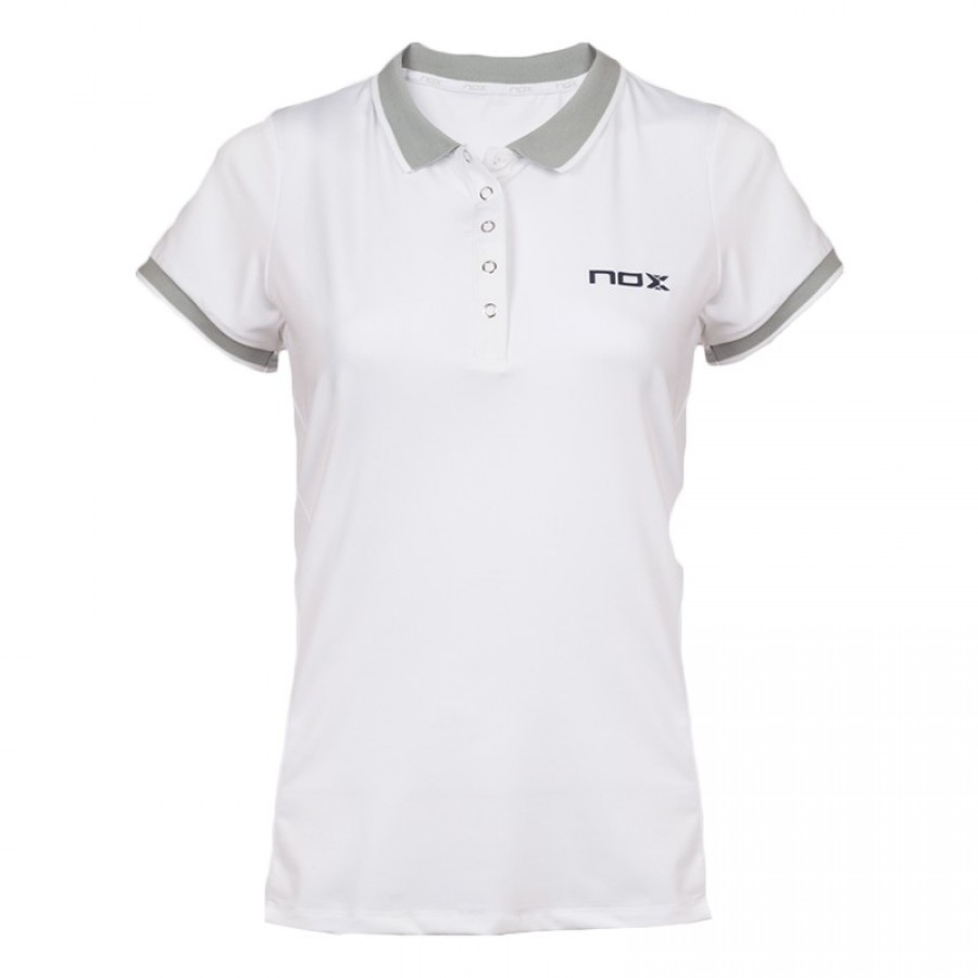 Camisa Polo Feminina Nox Meta 10TH Anniversary Branca  Oferta + Barato