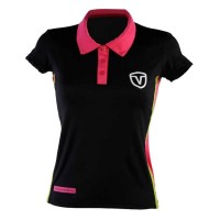 Polo Vairo Colunas Negro Mujer  Oferta + Barato