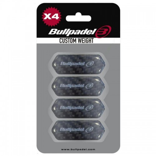 Protector Bullpadel Custom Weight Negro 4 Unidades Protector Bullpadel Custom Weight Negro 4 Unidades