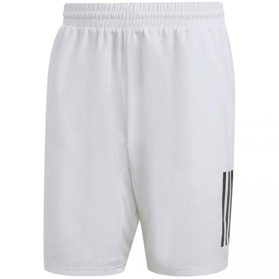 Short Adidas Club 3 Bandes Blanc Noir PADELPOINT Short Adidas Club 3 Bandes Blanc Noir