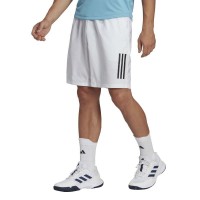 Short Adidas Club 3 Bandes Blanc Noir PADELPOINT Short Adidas Club 3 Bandes Blanc Noir