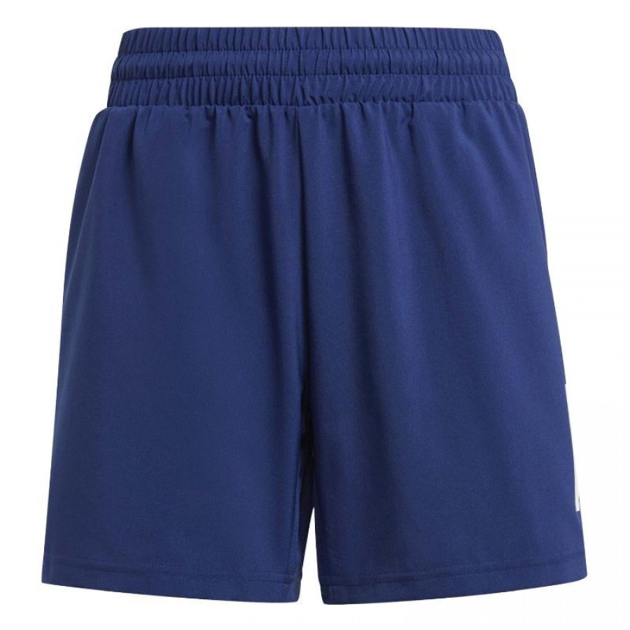 Short Junior Adidas Club 3 Stripes bleu foncé