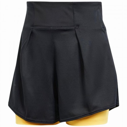 Short Adidas Match Pro Negro Amarillo Mujer Short Adidas Match Pro Negro Amarillo Mujer