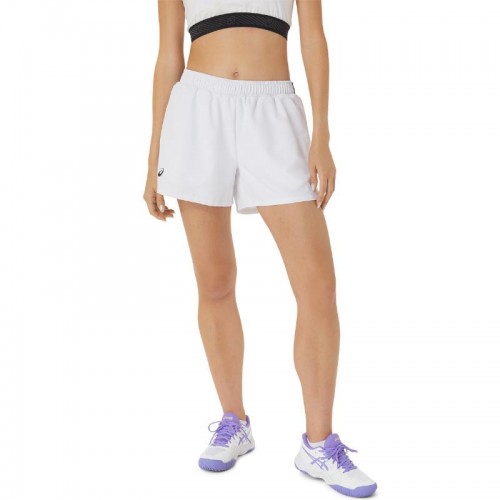 Short Asics Court Blanco Marino Mujer Short Asics Court Blanco Marino Mujer
