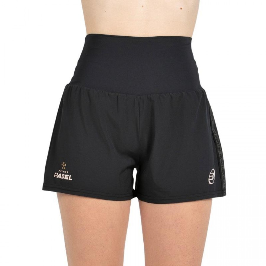 Short Bullpadel Premier Padel Pitan Negro Mujer