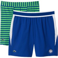 Pantaloncini Lacoste Roland Garros Blu Bianco Verde  Offerta + Economico