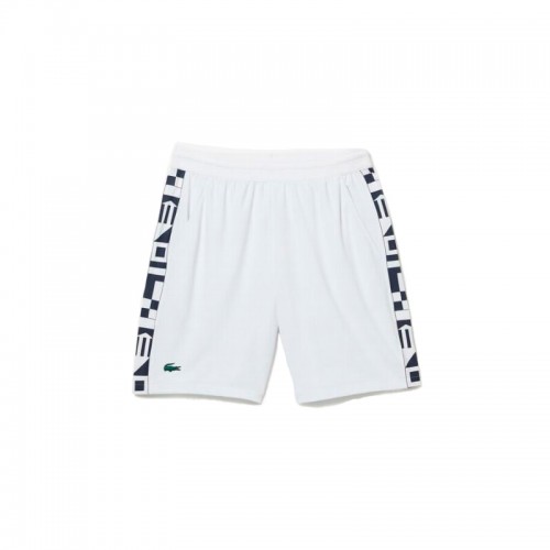 Short Lacoste Sport Blanco Estampado Short Lacoste Sport Blanco Estampado