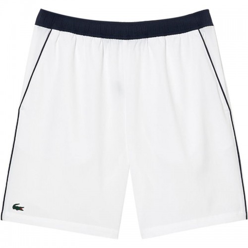 Short Lacoste Sport Elastico Blanco Marino Short Lacoste Sport Elastico Blanco Marino