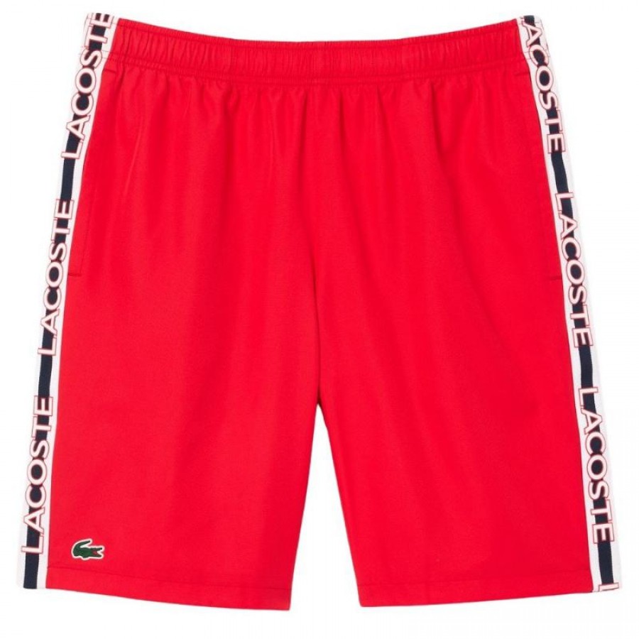 Short Lacoste Sport Rojo  Oferta + Barato