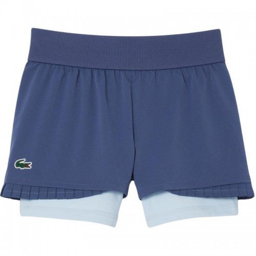 Short Lacoste Ultra Dry Violeta Azul Mujer Short Lacoste Ultra Dry Violeta Azul Mujer
