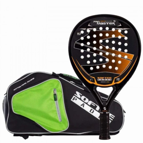 Pack Softee Pro Master Evolution Orange Paddle with Padel Racket Bag Pack Softee Pro Master Evolution Orange Paddle with Padel Racket Bag