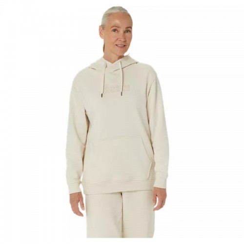 Asics Logo Beige Birch Women's Sweatshirt Asics Logo Beige Birch Women's Sweatshirt