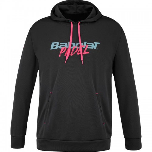 Babolat Padel Hood Black Pink Sweatshirt Babolat Padel Hood Black Pink Sweatshirt
