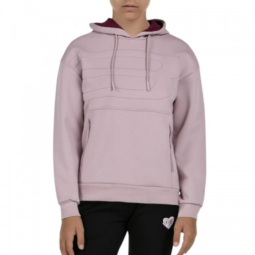 Sudadera Bullpadel Eolia Rosa Sombra Junior