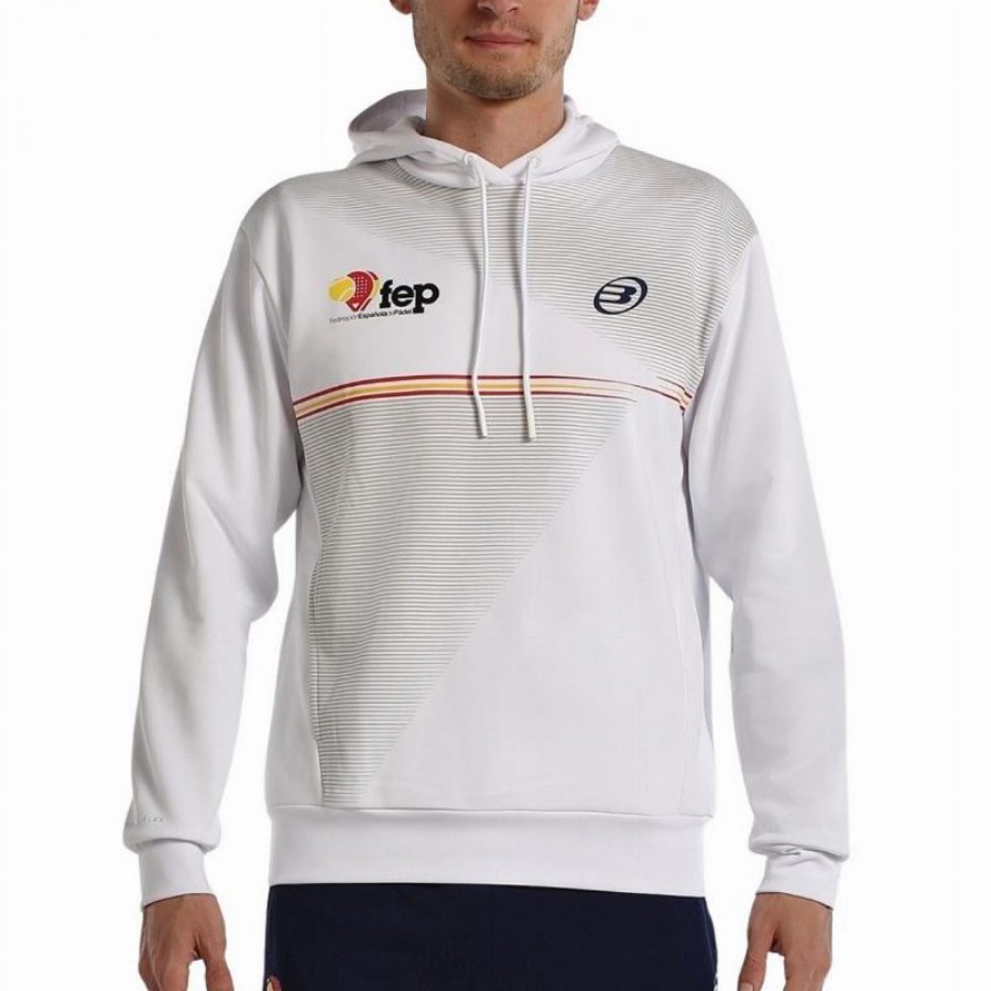 Sweat blanc Bullpadel FEP Forca