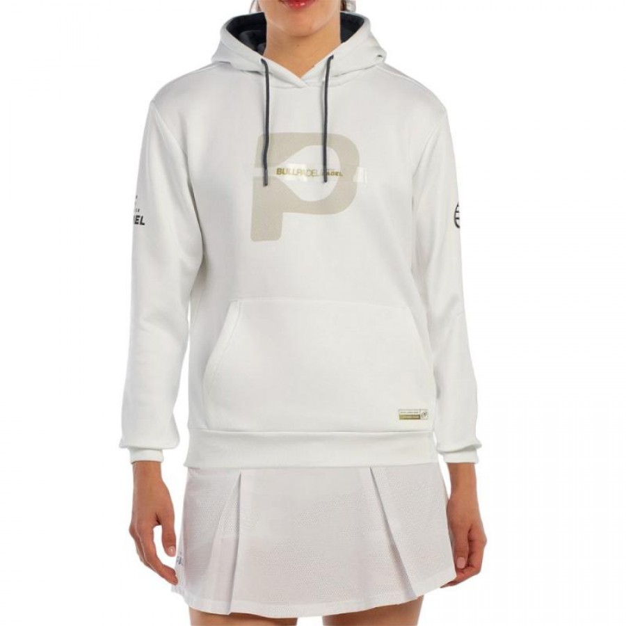 Sudadera Bullpadel Premier Padel Aerea Blanco  Oferta + Barato
