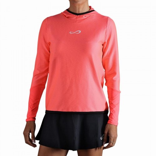 Endless Breath Line Sweatshirt Coral Shiny Endless Breath Line Sweatshirt Coral Shiny