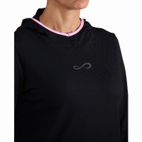 Sudadera Endless Breath Negro Rosa Gris