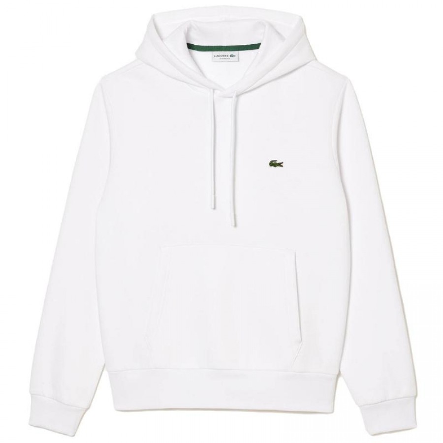 Lacoste Cotton White Sweatshirt