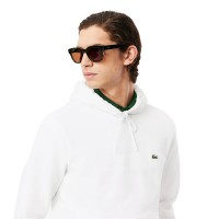Lacoste Cotton White Sweatshirt