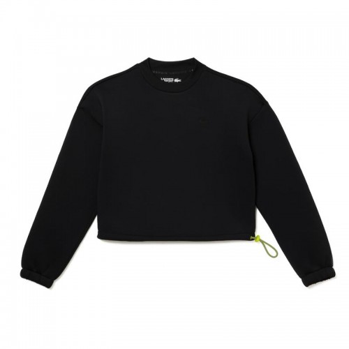 Sweatshirt Lacoste Sport Adjustable Black Women Sweatshirt Lacoste Sport Adjustable Black Women