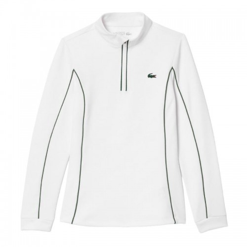 Lacoste Ultra Dry White Green Women''s Sweatshirt Lacoste Ultra Dry White Green Women''s Sweatshirt