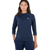 Sudadera Tecnifibre Thermo Zip Azul Marino Mujer
