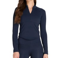 Wilson Baseline Half Zip Azul Marinho Moletom Feminino