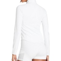 Sudadera Wilson Linha de Fundo Meio Zip Blanco Mujer