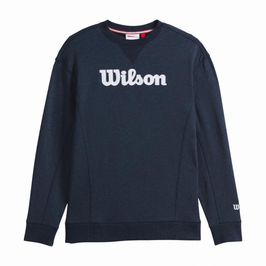Wilson Parkside Crew Felpa blu navy  Offerta + Economico