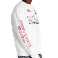 Sudadera Wilson Playstate Crew Blanco Rojo