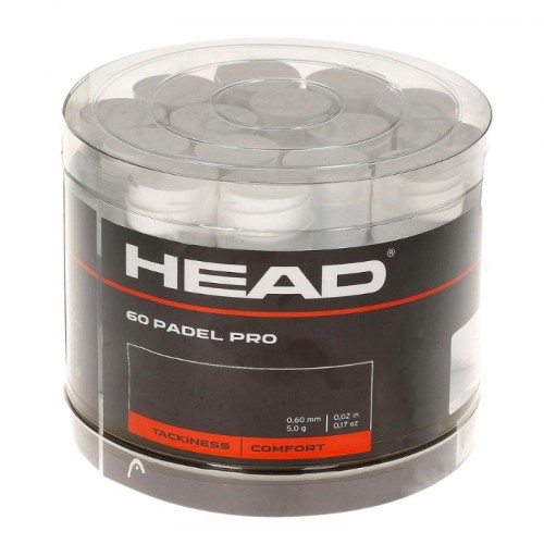 Tambor Head Padel Pro Blanco 60 Overgrips Tambor Head Padel Pro Blanco 60 Overgrips