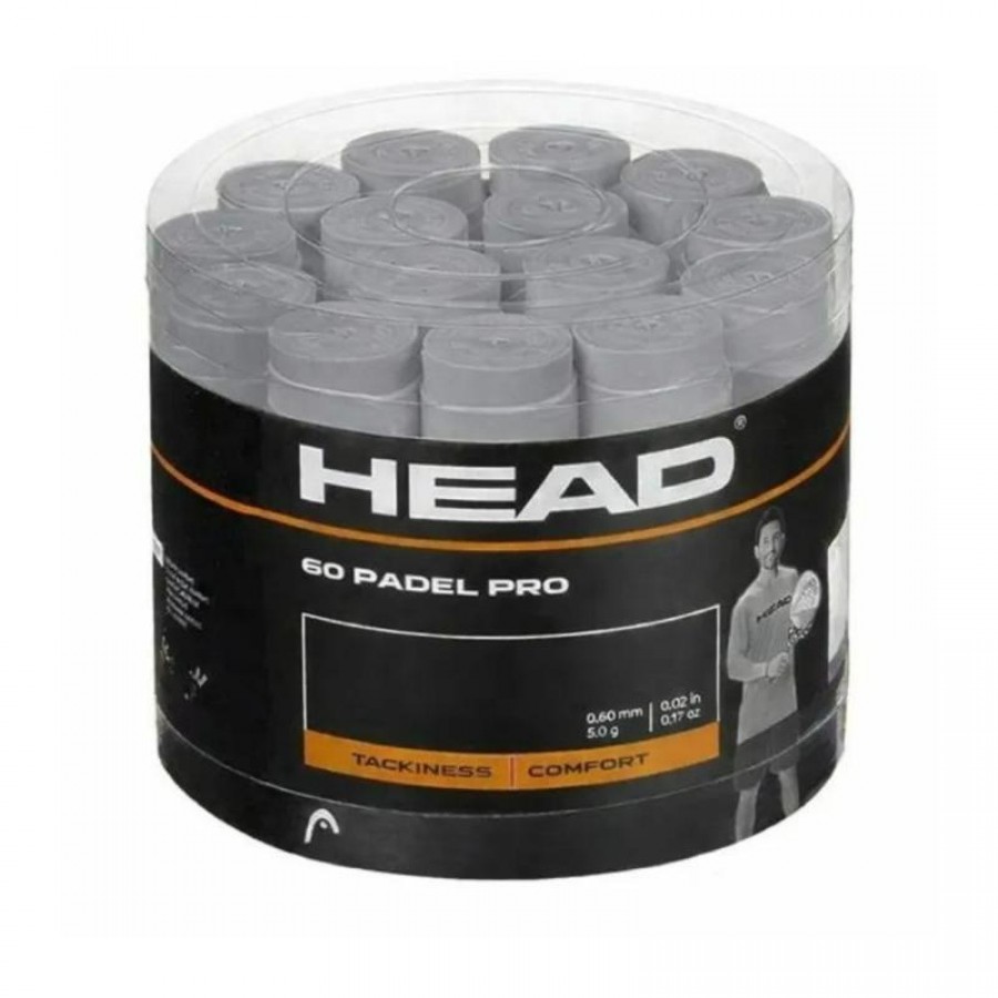 Tambor Head Padel Pro Gris 60 Overgrips