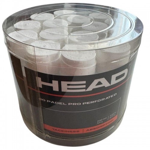 Tambor Head Padel Pro Perforado Blanco 60 Overgrips Tambor Head Padel Pro Perforado Blanco 60 Overgrips