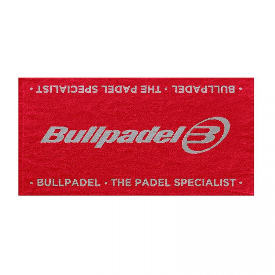 Toalla Bullpadel 100x50 Rojo  Oferta + Barato