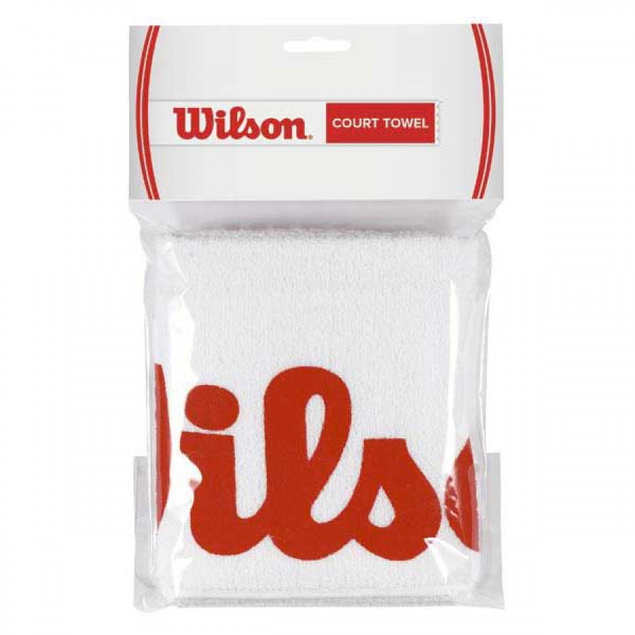 Wilson White Red Small Towel  Offer + Cheap