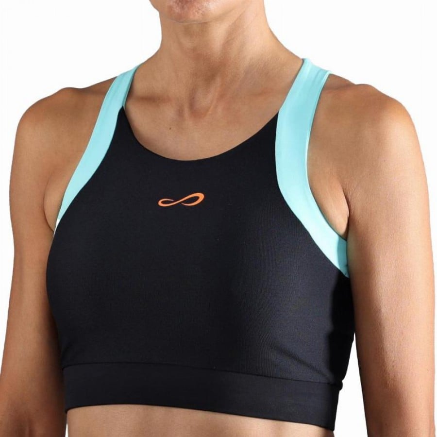 Top Endless Crop Negro Aqua  Offre - Pas cher