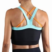 Top Endless Crop Negro Aqua  Offre - Pas cher