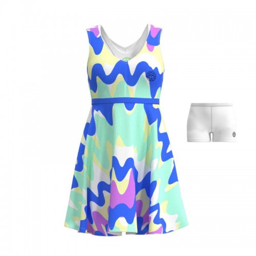 Badu Good Vibes 2 In 1 Bidi Dress White Mix Badu Good Vibes 2 In 1 Bidi Dress White Mix